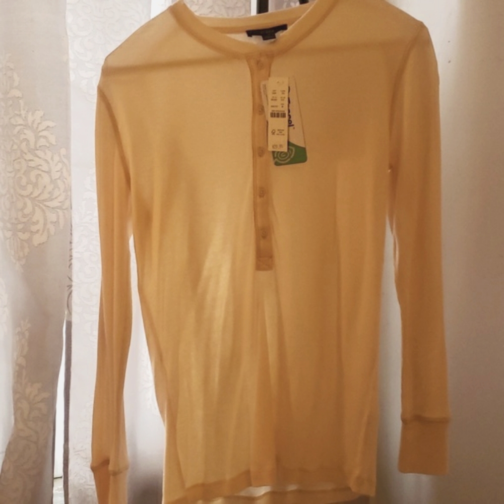 J crew button down Henley t shirt